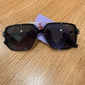 Marc Jacobs Black Geometric Sunglasses